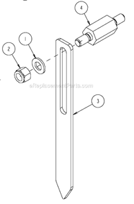 Page U Diagram and Parts List for MK-4036KB  MK Diamond Concrete Saw